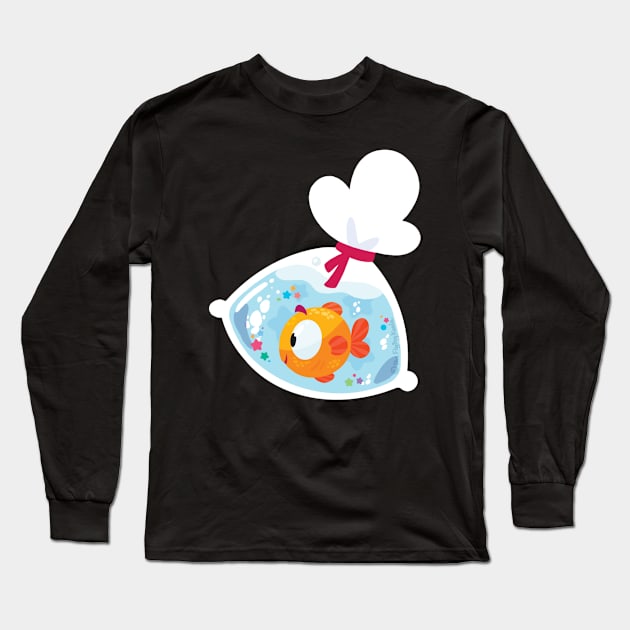 Chip the Fish Long Sleeve T-Shirt by ginaromoart